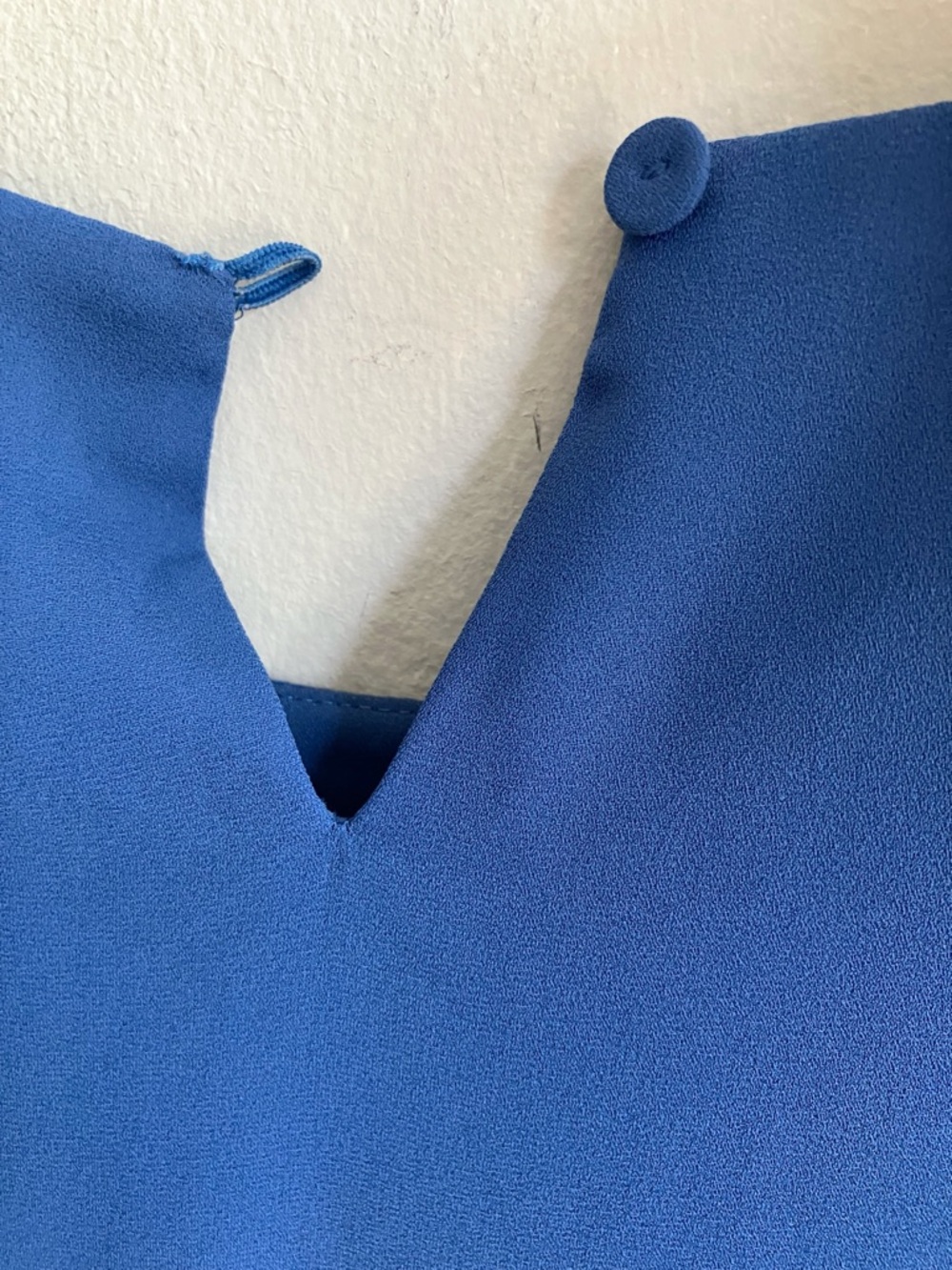 BCBGMaxAzria Philippa Color Blocked Shift Dress Size S Blue Shore Sleeves Mini - Picture 7 of 12